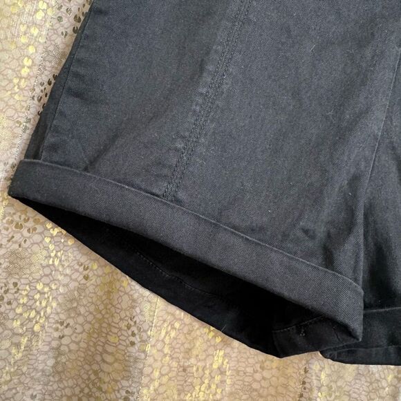 Vintage 2000s Bullhead Denim Black High Rise Pull On Short Shorts 9 NWT - Picture 6 of 7